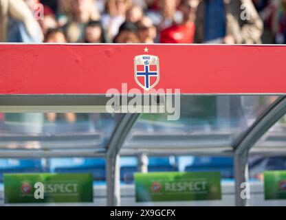 Oslo, Norvège. 31 mai 2024. Oslo, Norvège, 31 mai 2024 : vue générale de l'intérieur du stade avant le match de football des qualifications européennes féminines de l'UEFA entre la Norvège et l'Italie au stade Ullevaal d'Oslo, Norvège (Ane Frosaker/SPP) crédit : SPP Sport Press photo. /Alamy Live News Banque D'Images