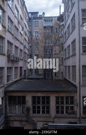 Ancien bâtiment soviétique à Sofia, Bulgarie Banque D'Images