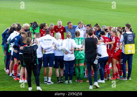 Vejle, Danemark, 31 mai 2024 Danemark après le match de qualification féminin pour l'Euro 2025 entre le Danemark et l'Espagne au stade de Vejle à Vejle, Danemark (Nicolai Løvgret/SPP) crédit : SPP Sport Press photo. /Alamy Live News Banque D'Images
