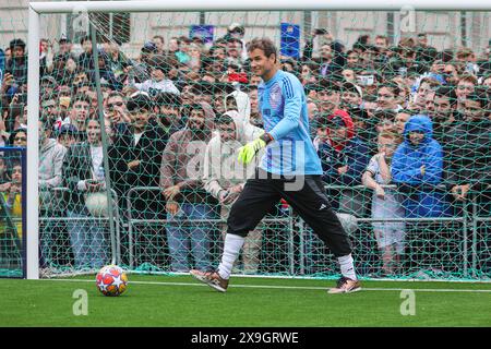 Londres, Royaume-Uni. 30 mai 2024. Ancien gardien de but national allemand et Arsenal Jens Lehman. L'UEFA Ultimate Champions Tournament attire une foule nombreuse de spectateurs à Somerset House, regardant des légendes de l'UEFA Champions League comme Luis Figo, Cafu, Joe Cole, Patrick Viera, Jens Lehmann et bien d'autres concourir dans un tournoi passionnant à quatre équipes. Le tournoi fait partie du Festival des champions de l'UEFA gratuit pour les fans et les visiteurs. Crédit : Imageplotter/Alamy Live News Banque D'Images