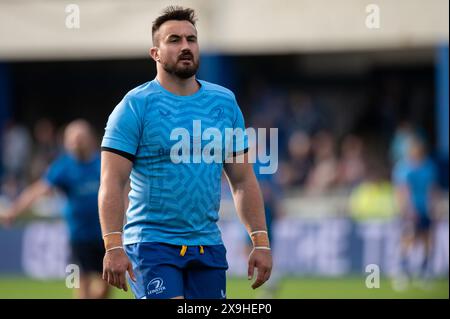 Dublin, Irlande. 01 juin 2024. Rónan Kelleher de Leinster lors du match de la ronde 18 du United Rugby entre Leinster Rugby et Connacht Rugby à la RDS Arena de Dublin, Irlande le 31 mai 2024 (photo by Andrew SURMA/ Credit : Sipa USA/Alamy Live News Banque D'Images