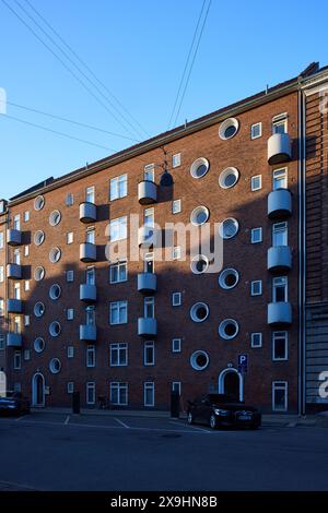 Bogensegade 6-8, conçu par W. Hansen og A. Jørgensen, 1924 ; Copenhague, Danemark Banque D'Images