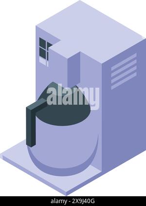 Illustration vectorielle isométrique dessinée à la main détaillée d'un puits d'eau traditionnel avec seau. Isolé sur fond blanc Illustration de Vecteur