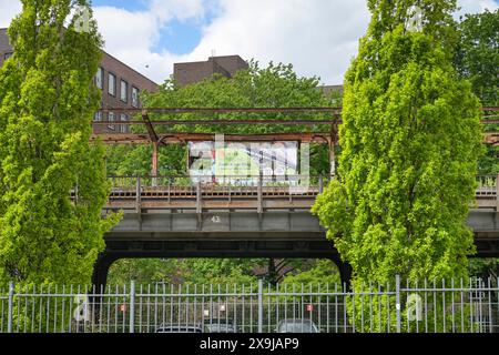 Siemensbahn stillgelegter Wernerwerk, Bahnhof, Siemensstadt, Spandau, Berlin, Deutschland Banque D'Images