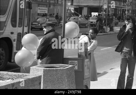 Vendeur de ballons, Philadelphie, États-Unis, 1977 Banque D'Images