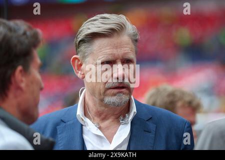 Londres, Royaume-Uni. 01 juin 2024. Peter Schmeichel lors de la finale Borussia Dortmund contre Real Madrid UEFA Champions League au stade de Wembley, Londres, Angleterre, Royaume-Uni le 1er juin 2024 crédit : Every second Media/Alamy Live News Banque D'Images