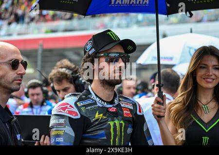 Mugello, Italie. 01 juin 2024. Alex Rins Espagnol Monster Energy Yamaha MotoGP Team Yamaha Portrait dans la grille de départ lors du Gran Premio dÂ&#x80;&#x99;Italia Brembo - Tissot Sprint, Championnat du monde MotoGP à Mugello, Italie, 01 juin 2024 crédit : Agence photo indépendante/Alamy Live News Banque D'Images