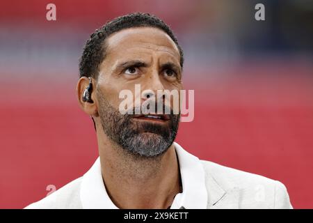 Zeist, pays-Bas. 01 juin 2024. LONDRES - Rio Ferdinand avant la finale de l'UEFA Champions League entre le Borussia Dortmund et le Real Madrid au stade de Wembley le 1er juin 2024 à Londres, Royaume-Uni. ANP | Hollandse Hoogte | MAURICE VAN STEEN crédit : ANP/Alamy Live News Banque D'Images