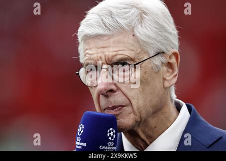 Zeist, pays-Bas. 01 juin 2024. LONDRES - Arsène Wenger avant la finale de l'UEFA Champions League entre le Borussia Dortmund et le Real Madrid au stade de Wembley le 1er juin 2024 à Londres, Royaume-Uni. ANP | Hollandse Hoogte | MAURICE VAN STEEN crédit : ANP/Alamy Live News Banque D'Images