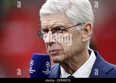 Zeist, pays-Bas. 01 juin 2024. LONDRES - Arsène Wenger avant la finale de l'UEFA Champions League entre le Borussia Dortmund et le Real Madrid au stade de Wembley le 1er juin 2024 à Londres, Royaume-Uni. ANP | Hollandse Hoogte | MAURICE VAN STEEN crédit : ANP/Alamy Live News Banque D'Images