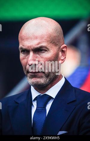 Londres, Royaume-Uni. 01 juin 2024. Zinedine Zidane ENG, Borussia Dortmund v. Real Madrid, Fussball, Ligue des Champions, finale, saison 2023/2024, 01.06.2024 Foto Credit : Eibner-Pressefoto/Alamy Live News Banque D'Images