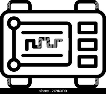 Illustration simple de dessin au trait d'une icône de carte son, parfait pour les conceptions techthemed Illustration de Vecteur