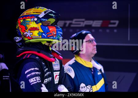 Jules Gounon (Mercedes-AMG Team GetSpeed, Mercedes AMG GT3, SP9, #130), GER, 52. ADAC Ravenol 24h Nuerburgring, 24 Stunden Rennen, 01.06.2024 Foto : Eibner-Pressefoto/Michael Memmler Banque D'Images