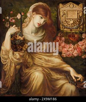 Veuve romaine (1874) de Dante Gabriel Rossetti (1828-1882), huile sur toile, Museo de Arte, Ponce (PRI). Banque D'Images