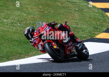 Scarperia, Italie. 01 juin 2024. Francesco Pecco Bagnaia d'Italie et Ducati Lenovo Team vus en action lors du MotoGP GP7 Gran Premio d'Italia Brembo - Sprint Race sur le circuit de Mugello. Crédit : SOPA images Limited/Alamy Live News Banque D'Images