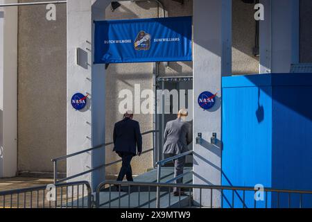 Cap Canaveral, États-Unis. 01 juin 2024. Une fusée Atlas 5 de la United Launch Alliance, désignée AV-085, lancera le vaisseau spatial CST-100 Starliner de Boeing lors de sa première mission avec des astronautes, connue sous le nom de vol d'essai d'équipage, vers la Station spatiale internationale de Cape Canaveral, en Floride, le 1er juin 2024. La capsule arrivera avec la station spatiale. (Photo de Alex G Perez/Sipa USA) crédit : Sipa USA/Alamy Live News Banque D'Images