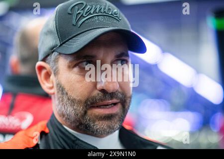 Timo Glock (Cerny Motorsport, BMW M4 GT4 G82, SP8T, #145) dans der Box, GER, 52. ADAC Ravenol 24h Nuerburgring, 24 Stunden Rennen, 01.06.2024 Foto : Eibner-Pressefoto/Michael Memmler Banque D'Images