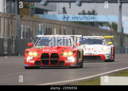 Daniel Harper (Belfast/GBR) / Max Hesse (Wernau/DEU) / Charles Weerts (Aubel/bel), #72, BMW M4 GT3, Team : BMW M Team RMG (DEU), Motorsport, ADAC Ravenol 24H Rennen Nuerburgring, Nuerburg, 30.05.2024 - 02.06.2024, Samstag 01.06.2024 Foto : Eibner-Pressefoto/Juergen Augst Banque D'Images