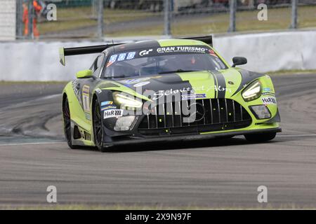 Jay Mo Härtling (Sprockhoevel/DEU) / Kenneth Heyer (Viersen/DEU) / Marcel Marchewicz (Schwetzingen/DEU), #11, MercedesAMG GT3, Team : Schnitzelalm Racing (DEU), Motorsport, ADAC Ravenol 24H Rennen Nuerburgring, Nuerburg, 30.05.2024 - 02.06.2024, Samstag 01.06.2024 Foto : Eibner-Pressefoto/Juergen Augst Banque D'Images