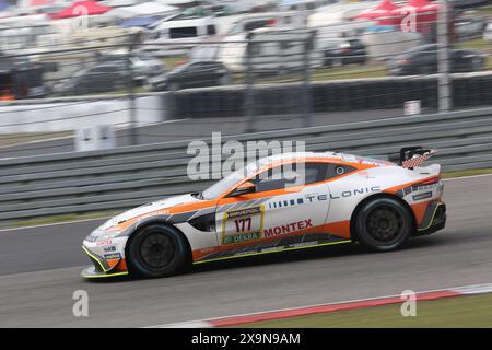 Rudi Adams (Nohn/DEU) / Gustav Bard (Lidingoe/SWE) / Patrick Skoog (Torshaella/SWE) / Alexander Hommerso (Kapellen/bel), #177, Aston Martin Vantage AMR GT4, Team : PROsport Racing (DEU), Motorsport, ADAC Ravenol 24H Rennen Nuerburgring, Nuerburg, 30.05.2024 - 02.06.2024, Samstag 01.06.2024 Foto : Eibner/Pressest Banque D'Images