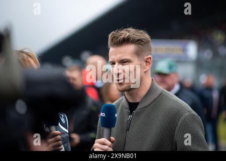 Nico Huelkenberg (Deutschland, Haas F1 Team Formel 1 Rennfahrer) in der Startaufstellung, GER, 52. ADAC Ravenol 24h Nuerburgring, 24 Stunden Rennen, 01.06.2024 Foto : Eibner-Pressefoto/Michael Memmler Banque D'Images