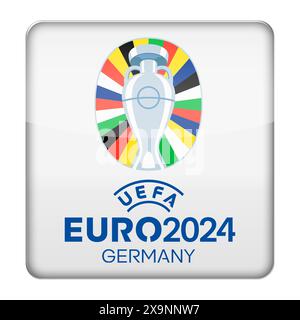 UEFA Euro 2024 - logo du Championnat d'Europe de football Banque D'Images
