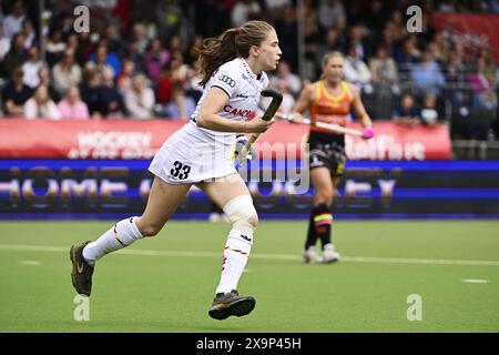 Anvers, Belgique. 02 juin 2024. La belge Alexia 't Serstevens photographiée en action lors d'un match de hockey entre l'Australie et l'équipe nationale belge des Red Panthers, match 12/16 en phase de groupes de la FIH Pro League 2024, dimanche 2 juin 2024, à Anvers. BELGA PHOTO DIRK WAEM crédit : Belga News Agency/Alamy Live News Banque D'Images