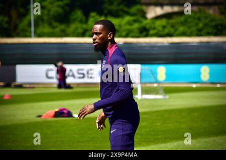 Darlington, Royaume-Uni. 02 juin 2024. Ivan Toney a photographié l’entraînement alors que l’équipe provisoire d’Angleterre de Gareth Southgate s’entraînait au Rockliffe Park de Middlesbrough dans le cadre de leurs préparatifs pour les Championnats d’Europe de l’UEFA. Crédit : James Hind/Alamy. Banque D'Images