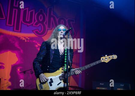 22 mai 2024 : Glenn Hughes joue des classiques Deep Purple lors d'un concert à Milan, en Italie Banque D'Images