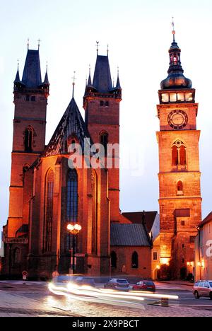 Cathédrale Saint-esprit de Hradec Kralove, République tchèque Banque D'Images