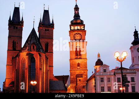 Cathédrale Saint-esprit de Hradec Kralove, République tchèque Banque D'Images