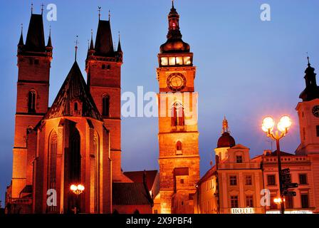 Cathédrale Saint-esprit de Hradec Kralove, République tchèque Banque D'Images