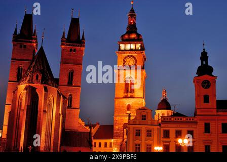 Cathédrale Saint-esprit de Hradec Kralove, République tchèque Banque D'Images