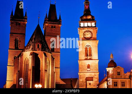 Cathédrale Saint-esprit de Hradec Kralove, République tchèque Banque D'Images