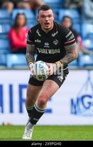 Eccles, Royaume-Uni. 02 juin 2024. Robbie Storey des London Broncos en action lors du match de la Betfred Super League Round 13 Salford Red Devils vs London Broncos au Salford Community Stadium, Eccles, Royaume-Uni, le 2 juin 2024 (photo par Gareth Evans/News images) à Eccles, Royaume-Uni le 6/2/2024. (Photo de Gareth Evans/News images/SIPA USA) crédit : SIPA USA/Alamy Live News Banque D'Images