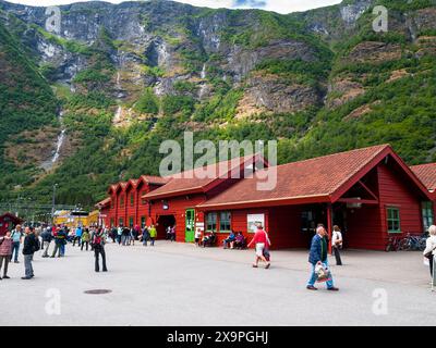 Gare de FLAM, Norvège Banque D'Images