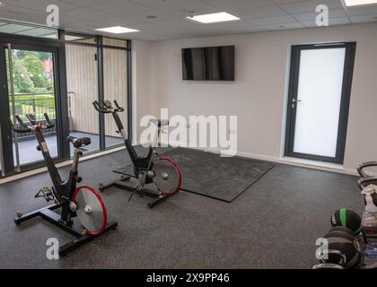 Nouvelle salle de pesée à l'hippodrome de Worcester Banque D'Images