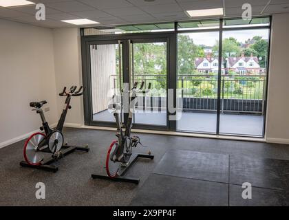 Nouvelle salle de pesée à l'hippodrome de Worcester Banque D'Images