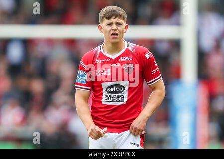 Eccles, Royaume-Uni. 02 juin 2024. Nathan Connell des Red Devils de Salford lors du match de la Betfred Super League Round 13 Salford Red Devils vs London Broncos au Salford Community Stadium, Eccles, Royaume-Uni, le 2 juin 2024 (photo par Gareth Evans/News images) à Eccles, Royaume-Uni le 6/2/2024. (Photo de Gareth Evans/News images/SIPA USA) crédit : SIPA USA/Alamy Live News Banque D'Images