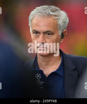 Londres, Royaume-Uni. 01 juin 2024 - Borussia Dortmund v Real Madrid - finale de l'UEFA Champions League - Wembley Jose Mourinho à Wembley. Image : Mark pain / Alamy Live News Banque D'Images