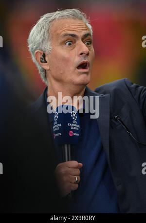 Londres, Royaume-Uni. 01 juin 2024 - Borussia Dortmund v Real Madrid - finale de l'UEFA Champions League - Wembley Jose Mourinho à Wembley. Image : Mark pain / Alamy Live News Banque D'Images