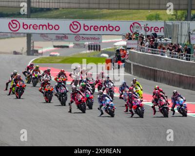 Scarperia, Italie. 02 juin 2024. Lors du MotoGP Brembo Italian Grand Prix Race MotoGP samedi, MotoGP of Italy au Mugello circuit le 2 juin 2024 à Scarperia, Italie. (Photo de Fabio Averna/Sipa USA) crédit : Sipa USA/Alamy Live News Banque D'Images