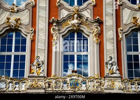 Rococo Kurfürstliches Palais à Trèves, Allemagne. Banque D'Images