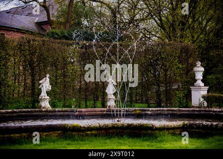 Jardin du Palais des Archevêques à Trèves, Allemagne. Banque D'Images