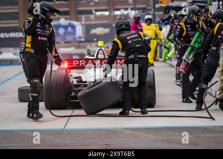 Detroit, Mi, États-Unis. 2 juin 2024. STING RAY ROBB (41) de Payette, Idaho descend la voie des stands pour le service pendant le Grand Prix de Détroit dans les rues de Détroit à Détroit, mi. (Crédit image : © Walter G. Arce Sr./ASP via ZUMA Press Wire) USAGE ÉDITORIAL SEULEMENT! Non destiné à UN USAGE commercial ! Crédit : ZUMA Press, Inc/Alamy Live News Banque D'Images