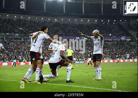 Rio de Janeiro, Brésil, 2 juin 2024 : Campeonato Brasileiro Serie Un match de football entre Vasco da Gama et Flamengo au stade Maracana Banque D'Images