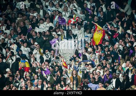 Fans/Ultras Real Madrid ENG, Borussia Dortmund vs Real Madrid, Fussball, Ligue des Champions, finale, saison 2023/2024, 01.06.2024 Foto : Eibner-Pressefoto/Marcel von Fehrn Banque D'Images