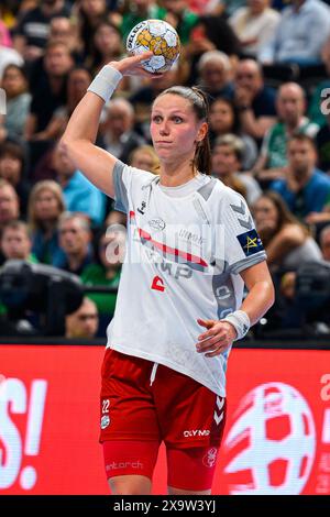 Budapest, Hongrie. 01 juin 2024. Budapest, Hongrie : Handball EHF CL finale 4 - demi-finale - Metz Handball - SG BBM Bietigheim Xenia Smits (Bietigheim) crédit : Marco Wolf/Wolf-sportfoto/Marco Wolf/dpa/Alamy Live News Banque D'Images