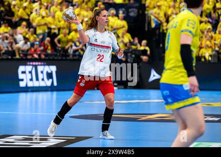 Budapest, Hongrie. 01 juin 2024. Budapest, Hongrie : Handball EHF CL finale 4 - demi-finale - Metz Handball - SG BBM Bietigheim Xenia Smits (Bietigheim) crédit : Marco Wolf/Wolf-sportfoto/Marco Wolf/dpa/Alamy Live News Banque D'Images