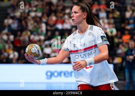 Budapest, Hongrie. 01 juin 2024. Budapest, Hongrie : Handball EHF CL finale 4 - demi-finale - Metz Handball - SG BBM Bietigheim Xenia Smits (Bietigheim) crédit : Marco Wolf/Wolf-sportfoto/Marco Wolf/dpa/Alamy Live News Banque D'Images